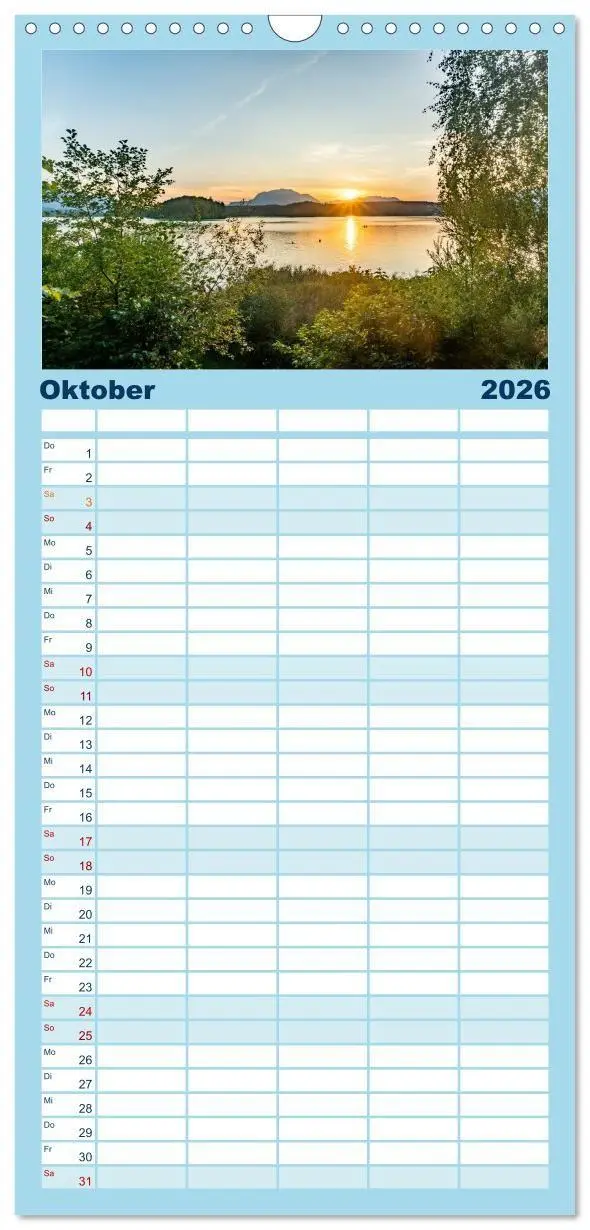 Bild: 9783516715132 | Familienplaner 2026 - Der wunderschöne Faaker See in Kärnten mit 5...