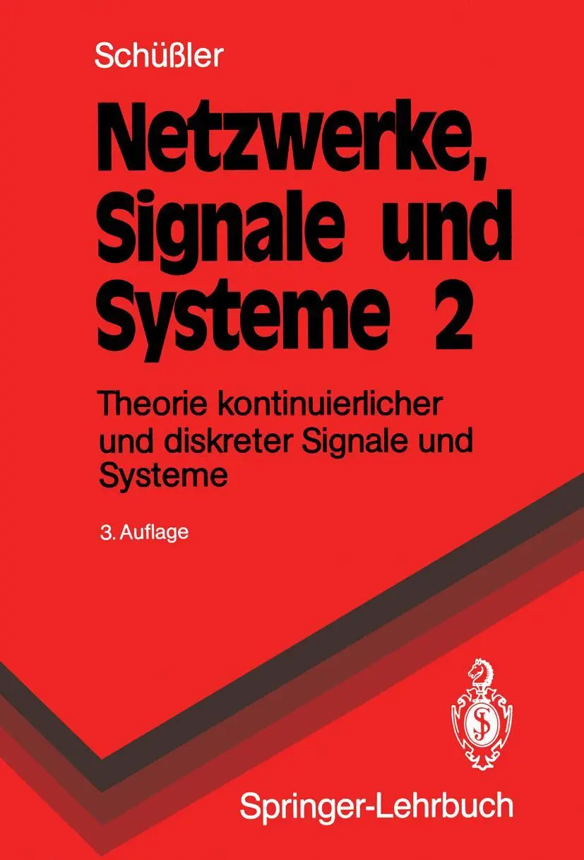 Cover: 9783540545132 | Netzwerke, Signale und Systeme | Hans W. Schüßler | Taschenbuch | xiv
