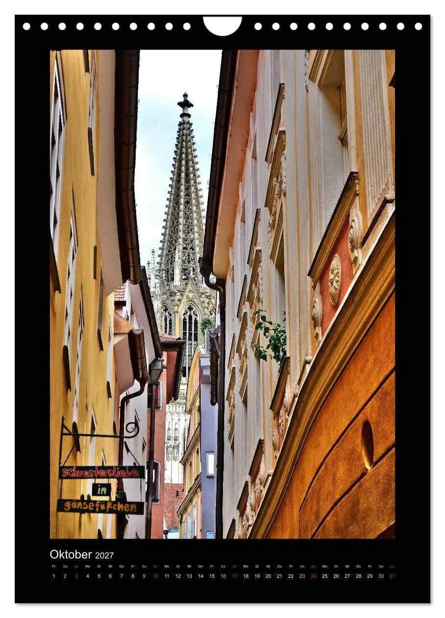Bild: 9783569975132 | Gassen und Türme in Regensburg (Wandkalender 2027 DIN A4 hoch),...