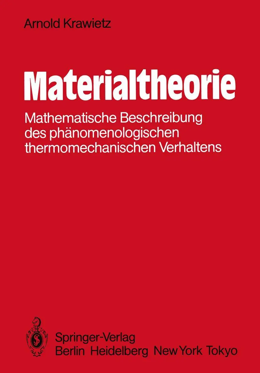 Cover: 9783642825132 | Materialtheorie | A. Krawietz | Taschenbuch | xiv | Deutsch | 2011