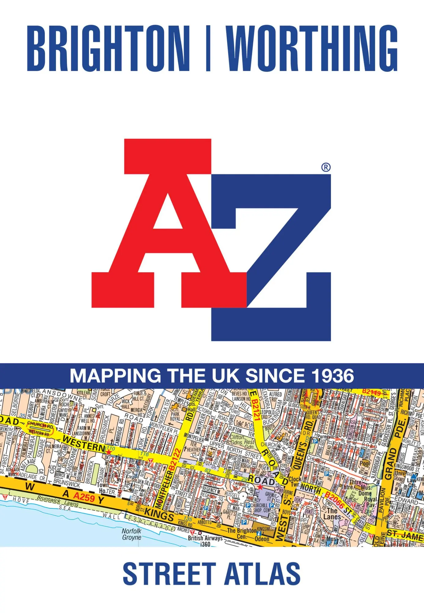Cover: 9780008445232 | Brighton and Worthing A-Z Street Atlas | A-Z Maps | Taschenbuch | 2021