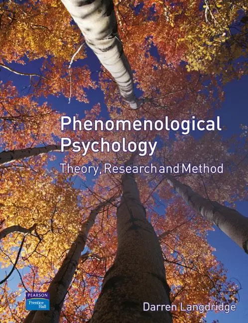 Cover: 9780131965232 | Phenomenological Psychology | Theory, Research And Method | Langdridge