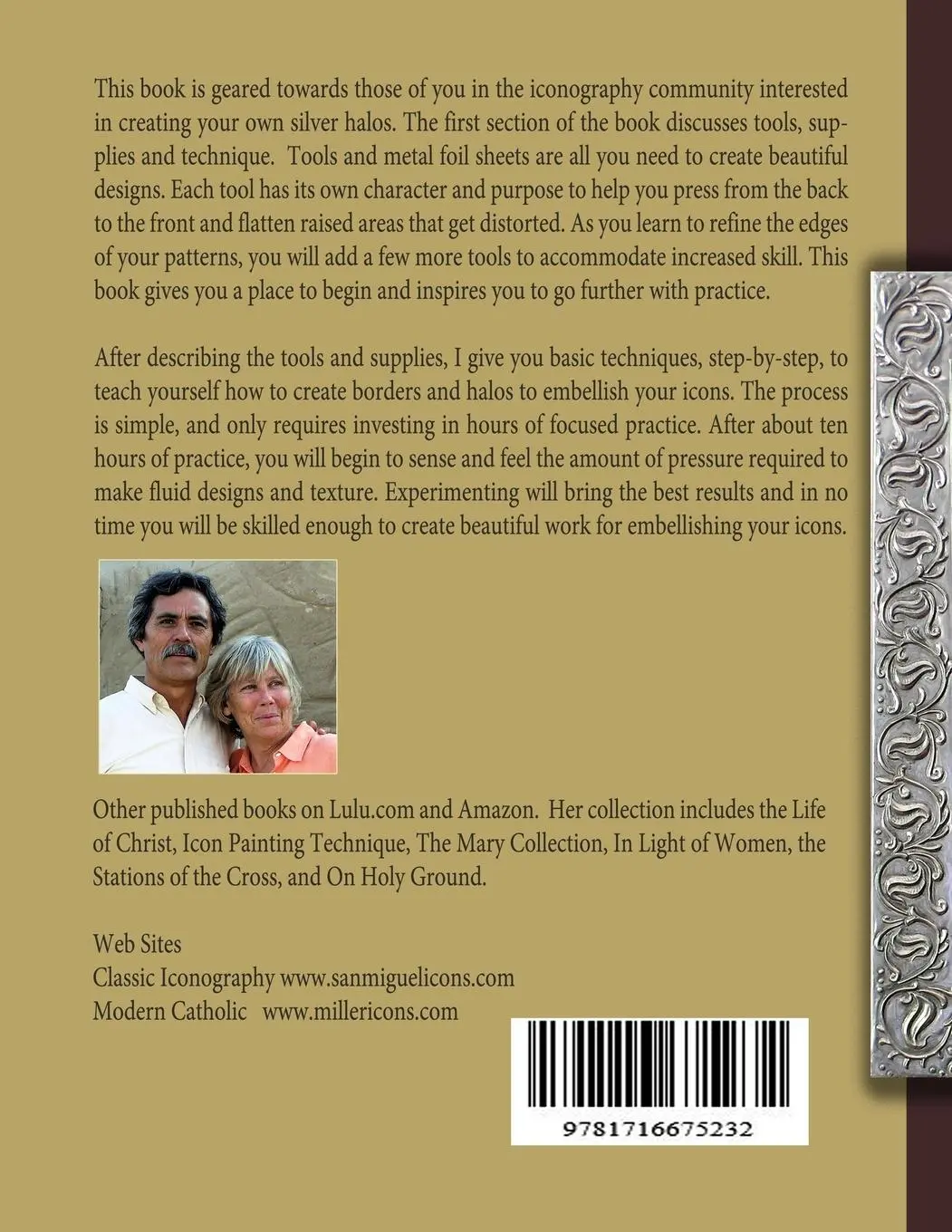 Rückseite: 9781716675232 | Embossing Metal | Templates and Beginner Techniques | Mary Jane Miller