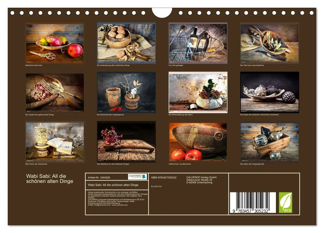 Bild: 9783457305232 | Wabi Sabi: All die schönen alten Dinge (Wandkalender 2026 DIN A4...