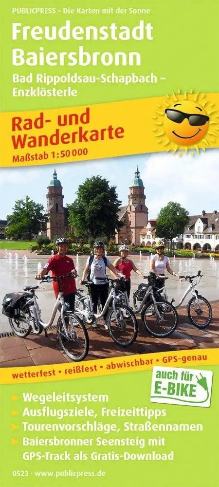 Cover: 9783747305232 | Freudenstadt - Baiersbronn | (Land-)Karte | Rad- und Wanderkarte