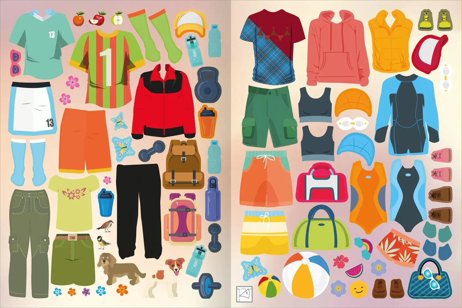 Bild: 9783845865232 | Sticker-Anziehpuppen - Beim Sport | Über 200 Sticker | Taschenbuch