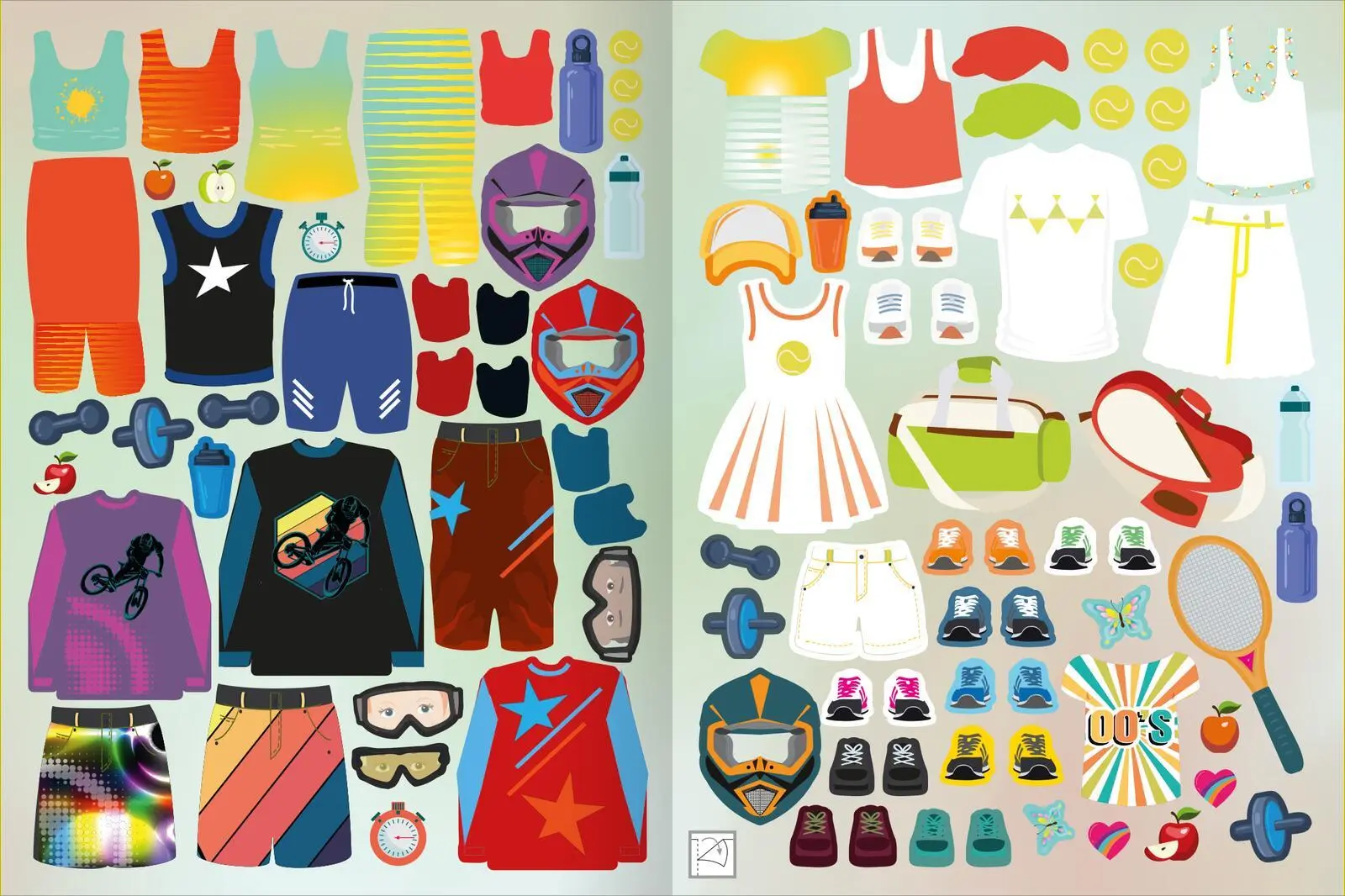 Bild: 9783845865232 | Sticker-Anziehpuppen - Beim Sport | Über 200 Sticker | Taschenbuch