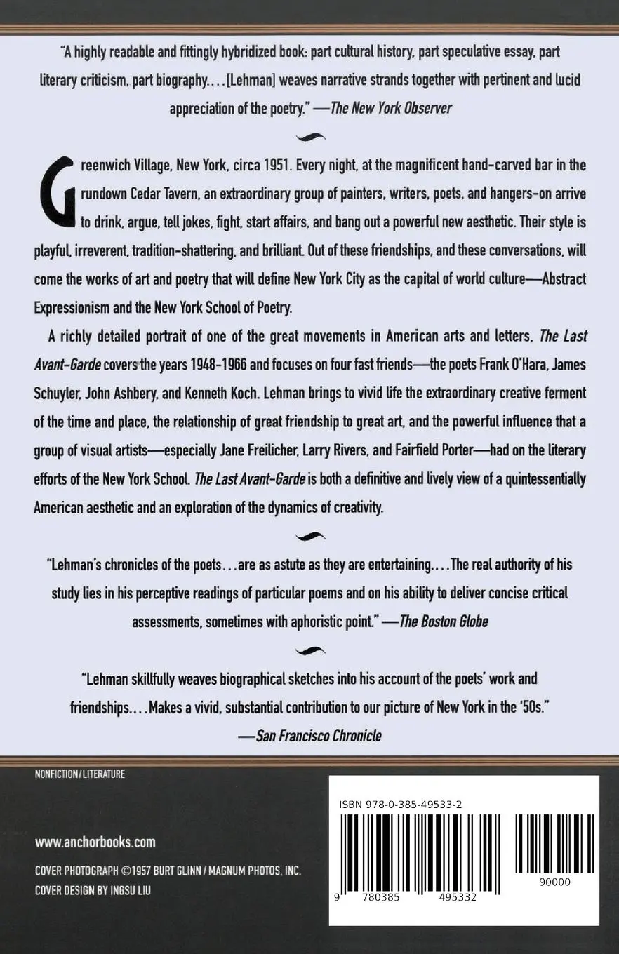 Rückseite: 9780385495332 | The Last Avant-Garde | The Making of the New York School of Poets