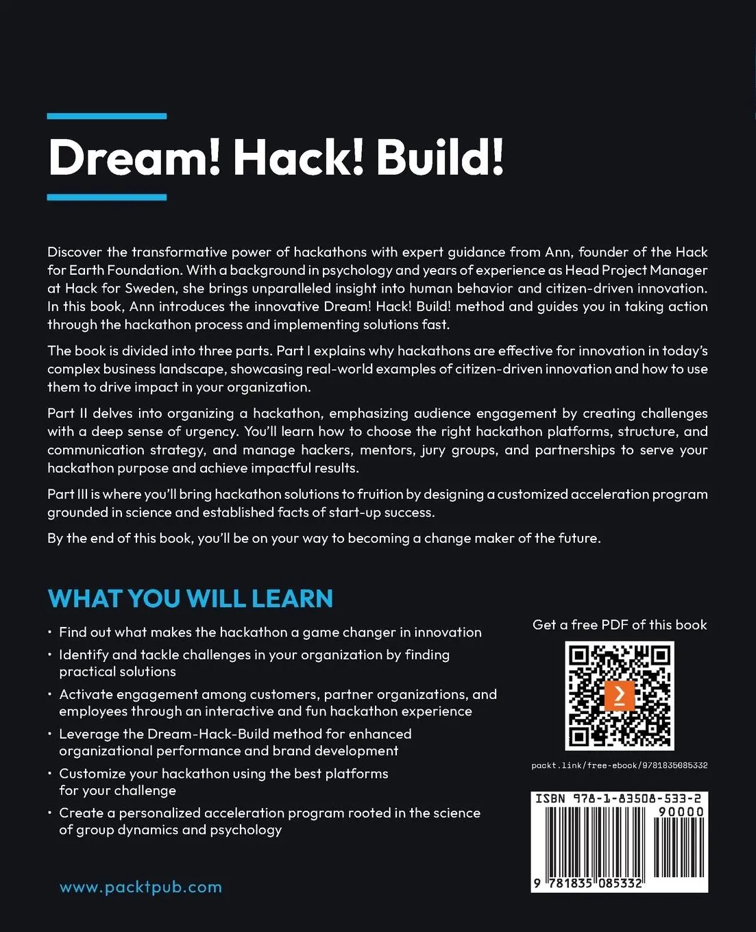 Rückseite: 9781835085332 | Dream! Hack! Build! | Ann Molin (u. a.) | Taschenbuch | Englisch