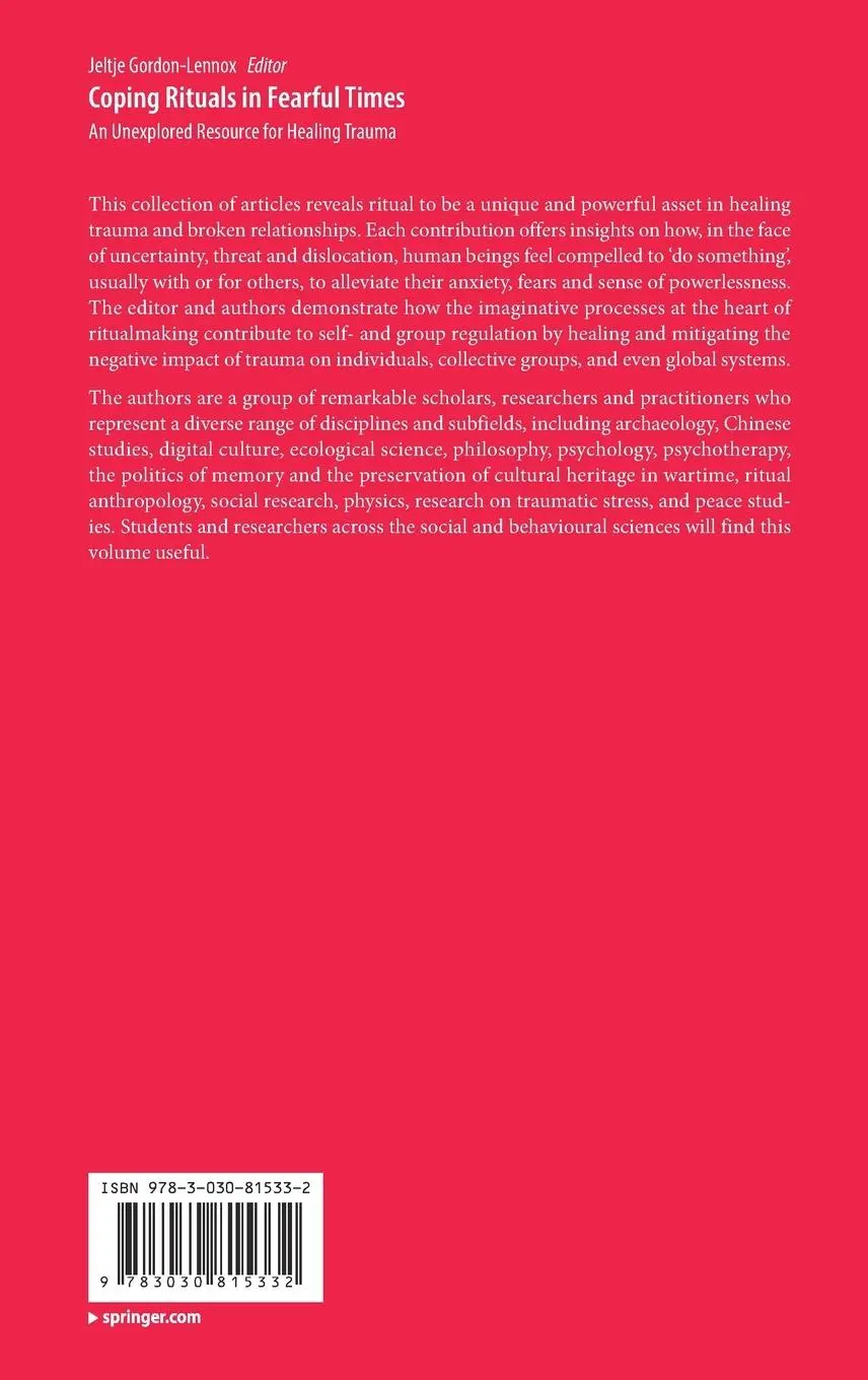 Rückseite: 9783030815332 | Coping Rituals in Fearful Times | Jeltje Gordon-Lennox | Buch | xxv