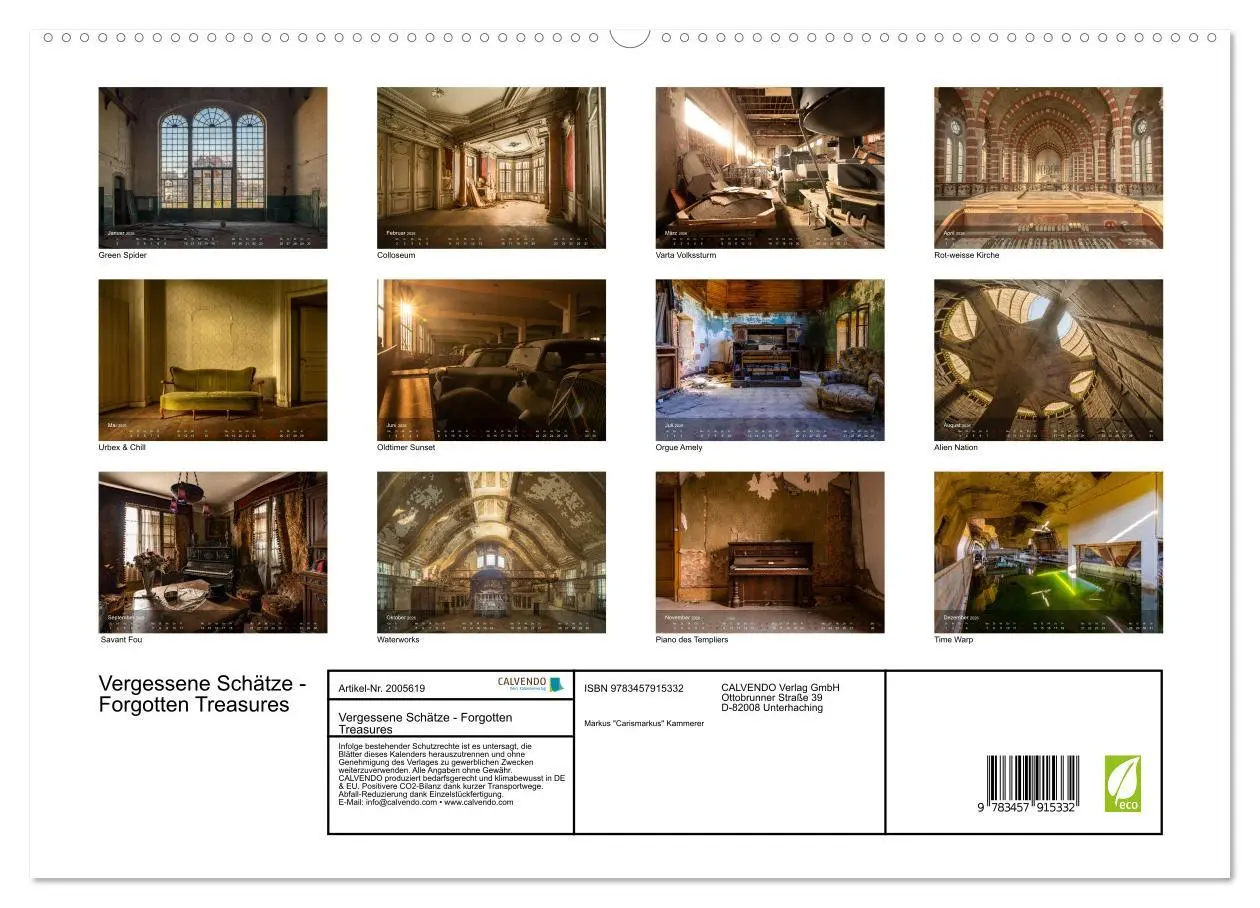 Bild: 9783457915332 | Vergessene Schätze - Forgotten Treasures (Wandkalender 2026 DIN A2...