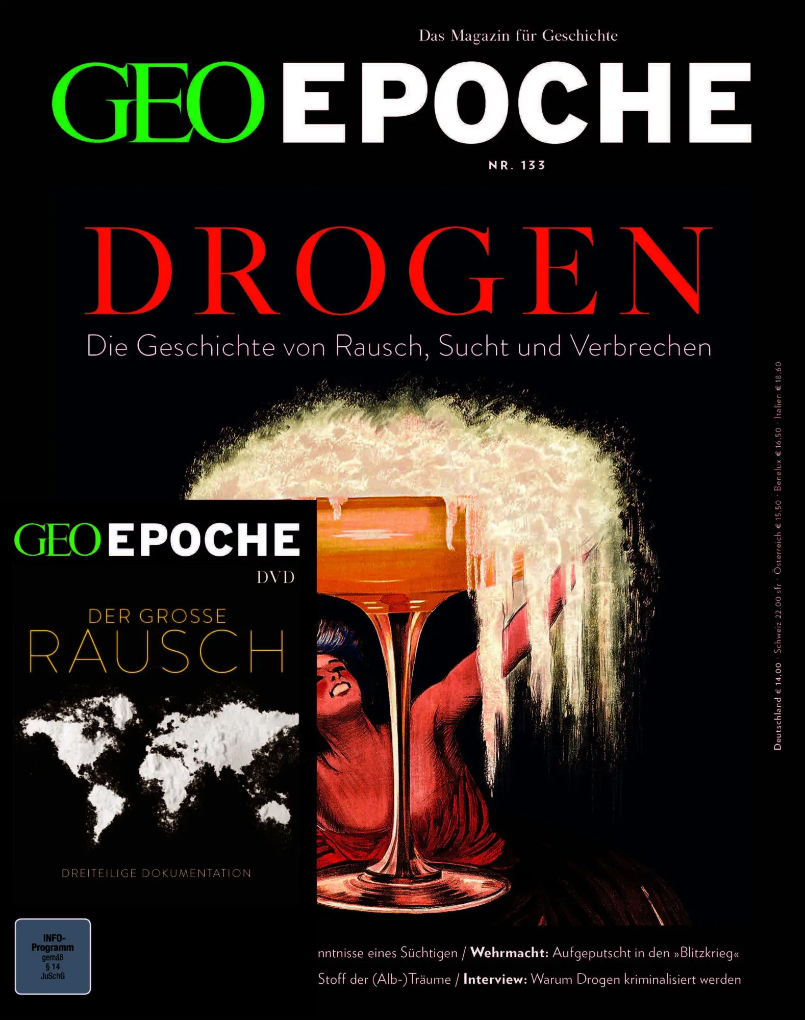 Cover: 9783652015332 | GEO Epoche DVD 133/2025 - Drogen | Das Magazin für Geschichte | 164 S.