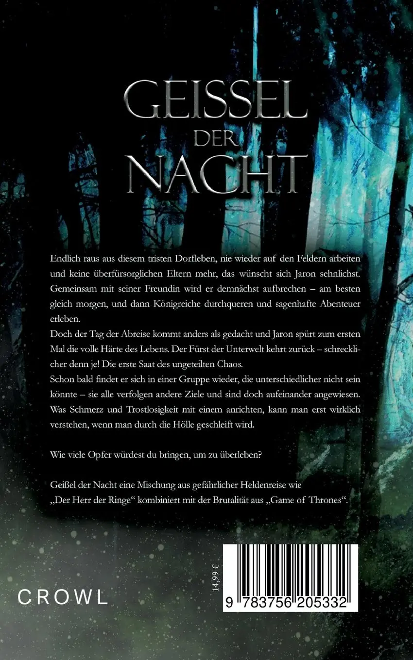 Rückseite: 9783756205332 | Geissel der Nacht | Beliars Erwachen | Robin Bauer | Taschenbuch