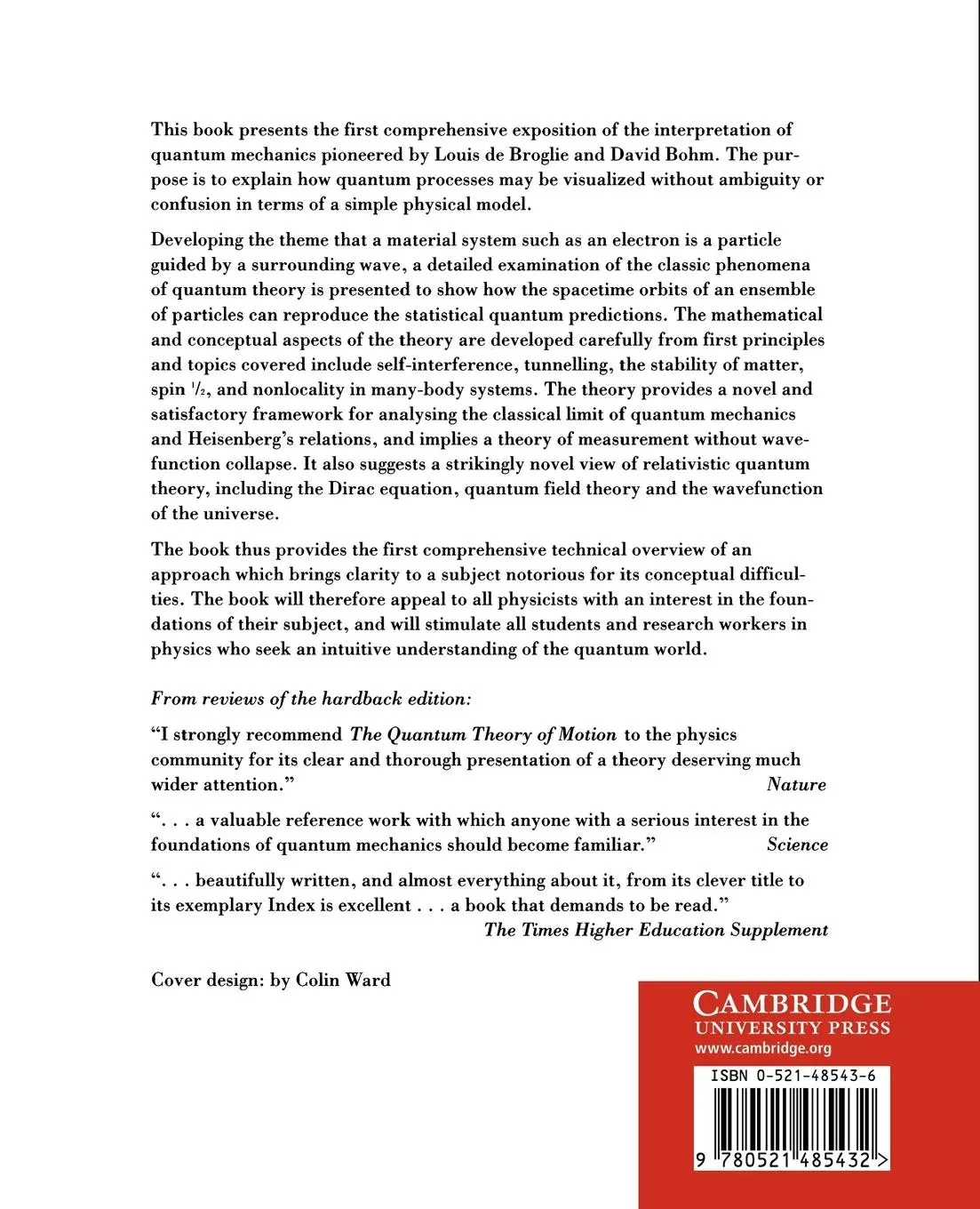Rückseite: 9780521485432 | The Quantum Theory of Motion | P. Holland (u. a.) | Taschenbuch | 2002
