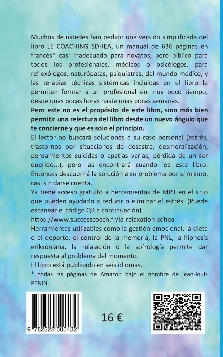 Rückseite: 9782322505432 | Su coaching SDHEA para principiantes | Coaching SDHEA | Penin | Buch