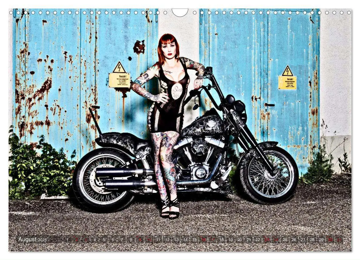 Bild: 9783383895432 | Motorräder und Sexy Girls (Wandkalender 2025 DIN A3 quer), CALVENDO...