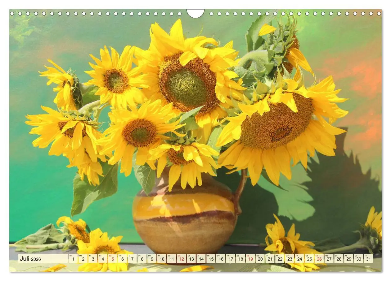 Bild: 9783457765432 | Sonnenblumen. Das Strahlen des Sommers (Wandkalender 2026 DIN A3...