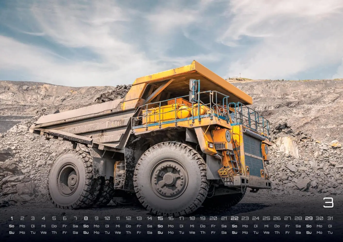 Bild: 9783986735432 | Baumaschinen - gigantische Bauhelfer - 2026 - Kalender DIN A2 | 15 S.