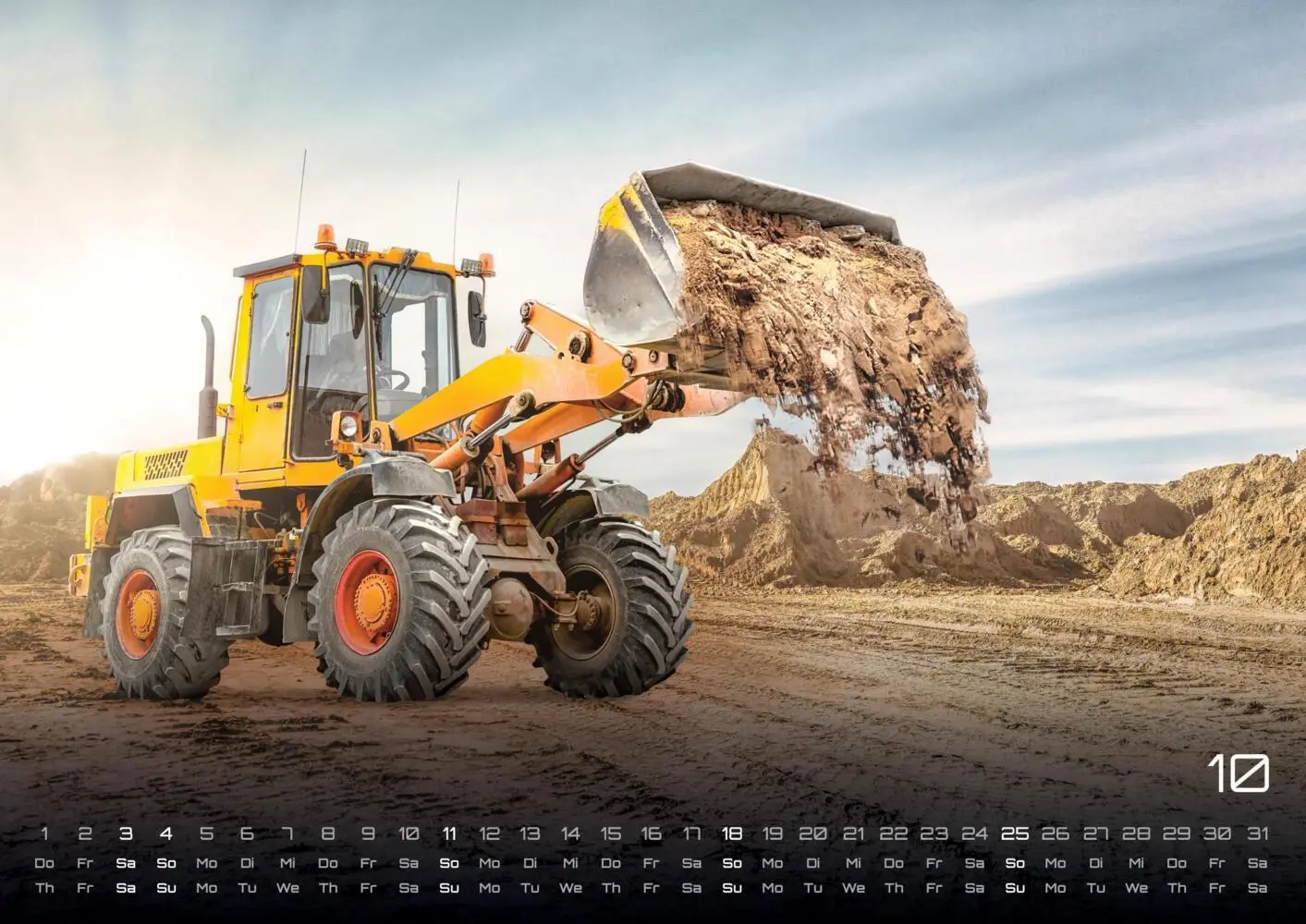 Bild: 9783986735432 | Baumaschinen - gigantische Bauhelfer - 2026 - Kalender DIN A2 | 15 S.