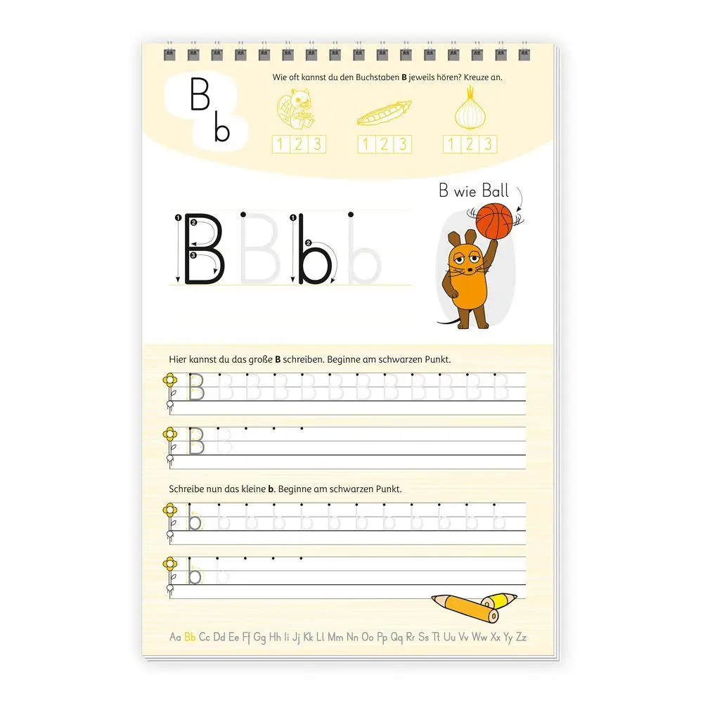 Bild: 9783988025432 | TRÖTSCH - Die Maus Mein Spurrillenblock Buchstaben Übungsbuch | KG