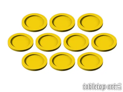 Cover: 704270725532 | Skill and Squad Marker - 25mm Yellow (10) | Tabletop-Art