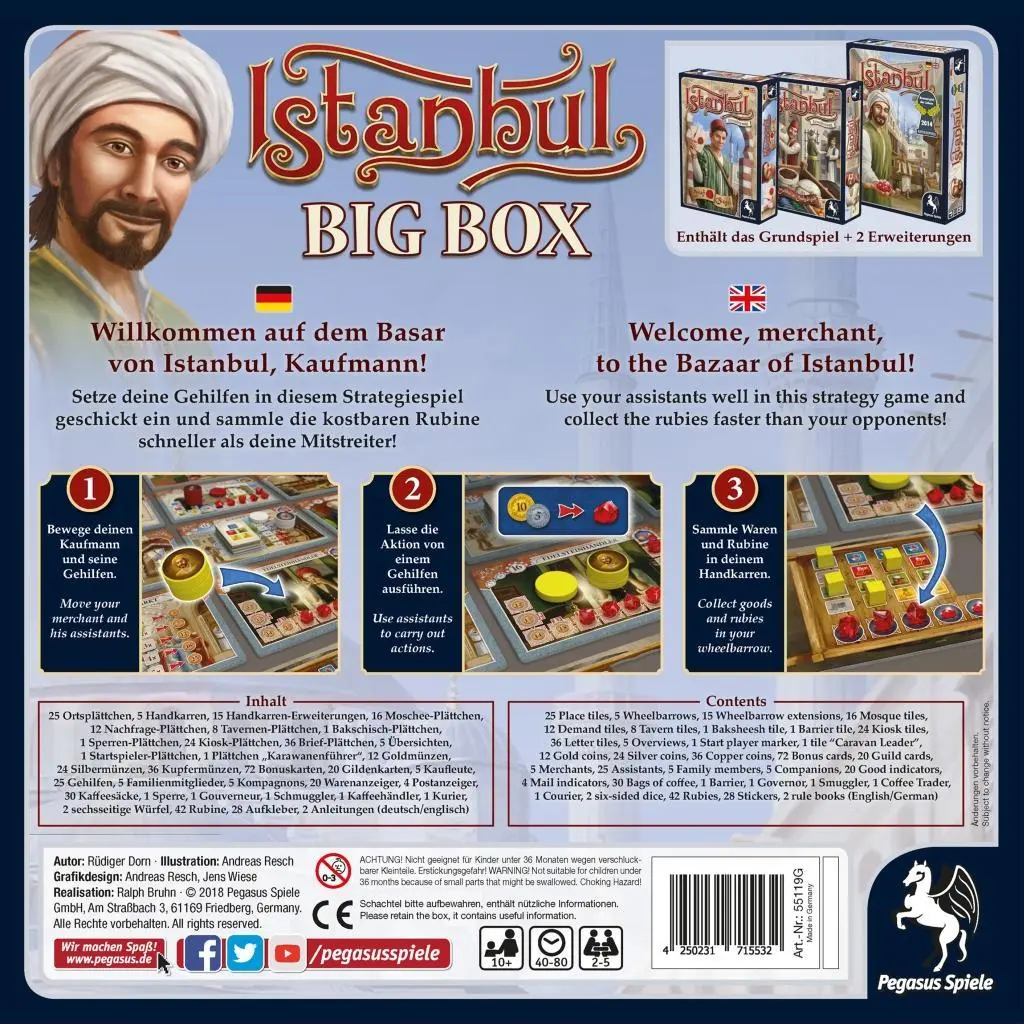 Bild: 4250231715532 | Istanbul Big Box | Rüdiger Dorn | Spiel | Brettspiel | 55119G | 2018