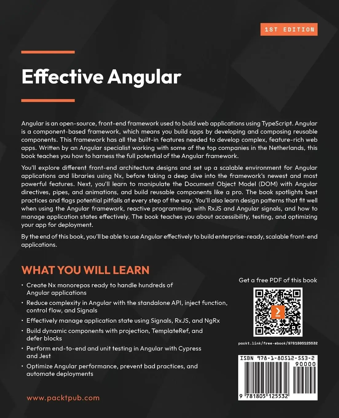 Rückseite: 9781805125532 | Effective Angular | Roberto Heckers | Taschenbuch | Englisch | 2024