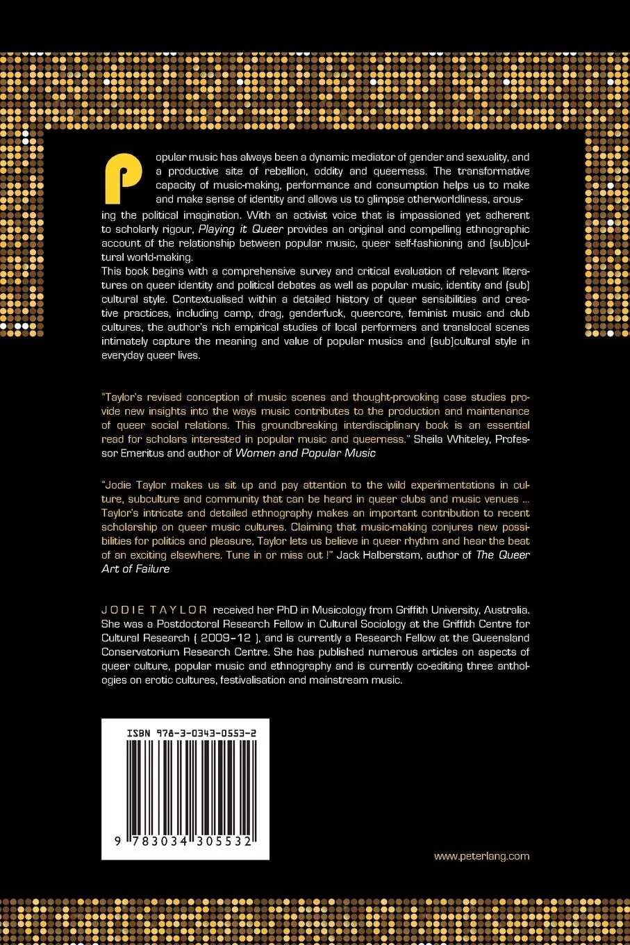 Rückseite: 9783034305532 | Playing it Queer | Popular Music, Identity and Queer World-making