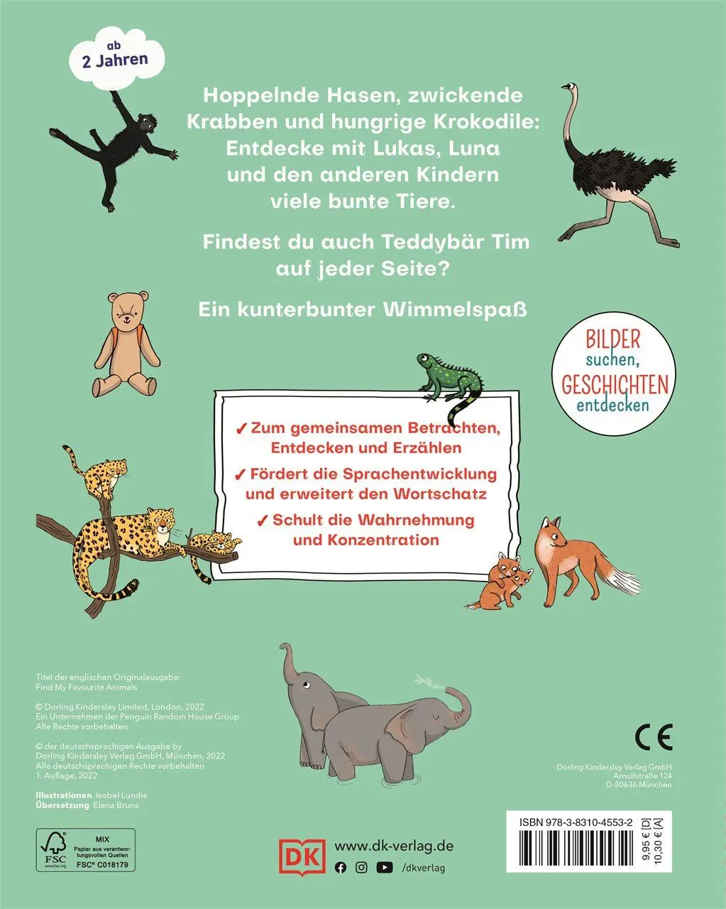 Rückseite: 9783831045532 | Wo ist Tim, der Teddybär? | DK Verlag - Kids | Buch | 16 S. | Deutsch