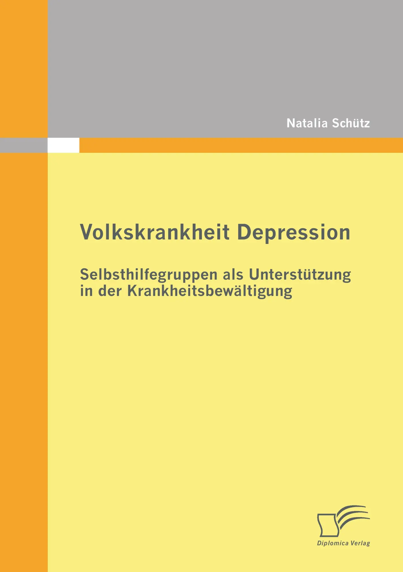 Cover: 9783842865532 | Volkskrankheit Depression: Selbsthilfegruppen als Unterstützung in...
