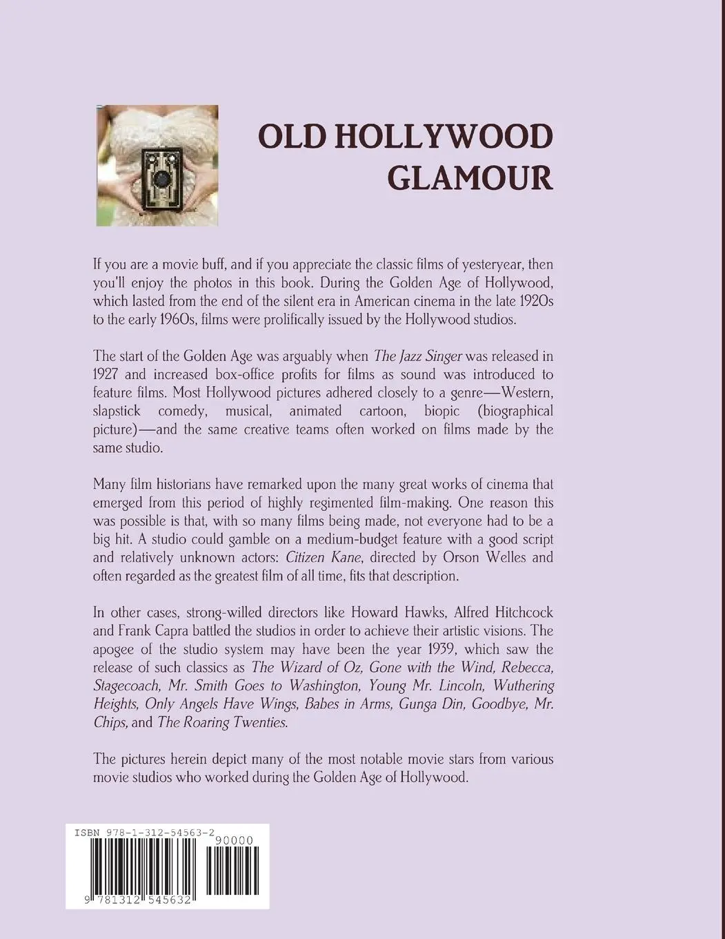 Rückseite: 9781312545632 | OLD HOLLYWOOD GLAMOUR | George Frangoulis | Taschenbuch | Englisch