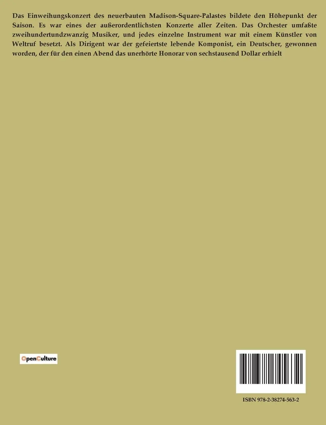 Rückseite: 9782382745632 | Der Tunnel | Bernhard Kellermann | Taschenbuch | 370 S. | Deutsch