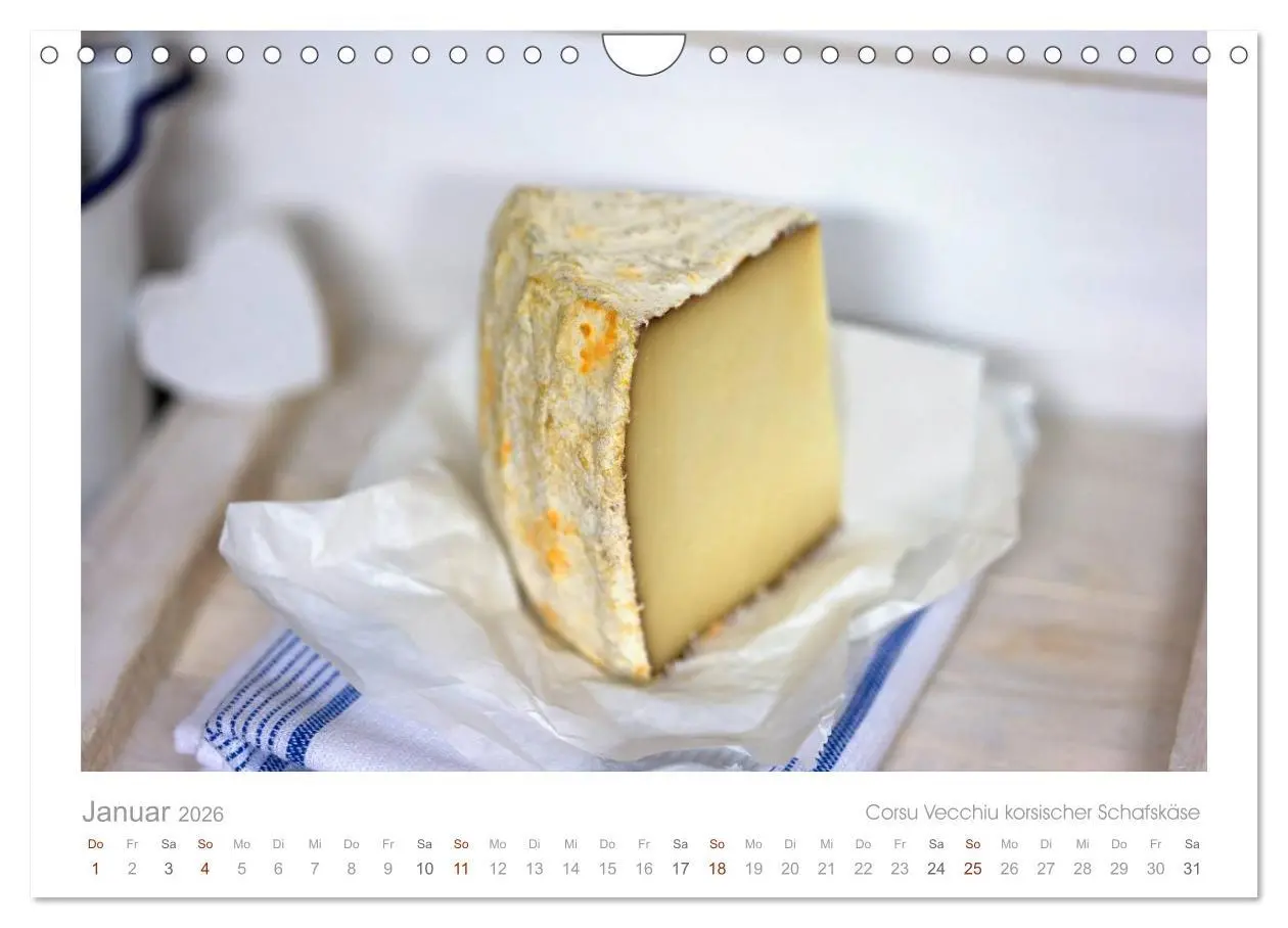 Bild: 9783516075632 | Der Käsekalender Edel und lecker (Wandkalender 2026 DIN A4 quer),...