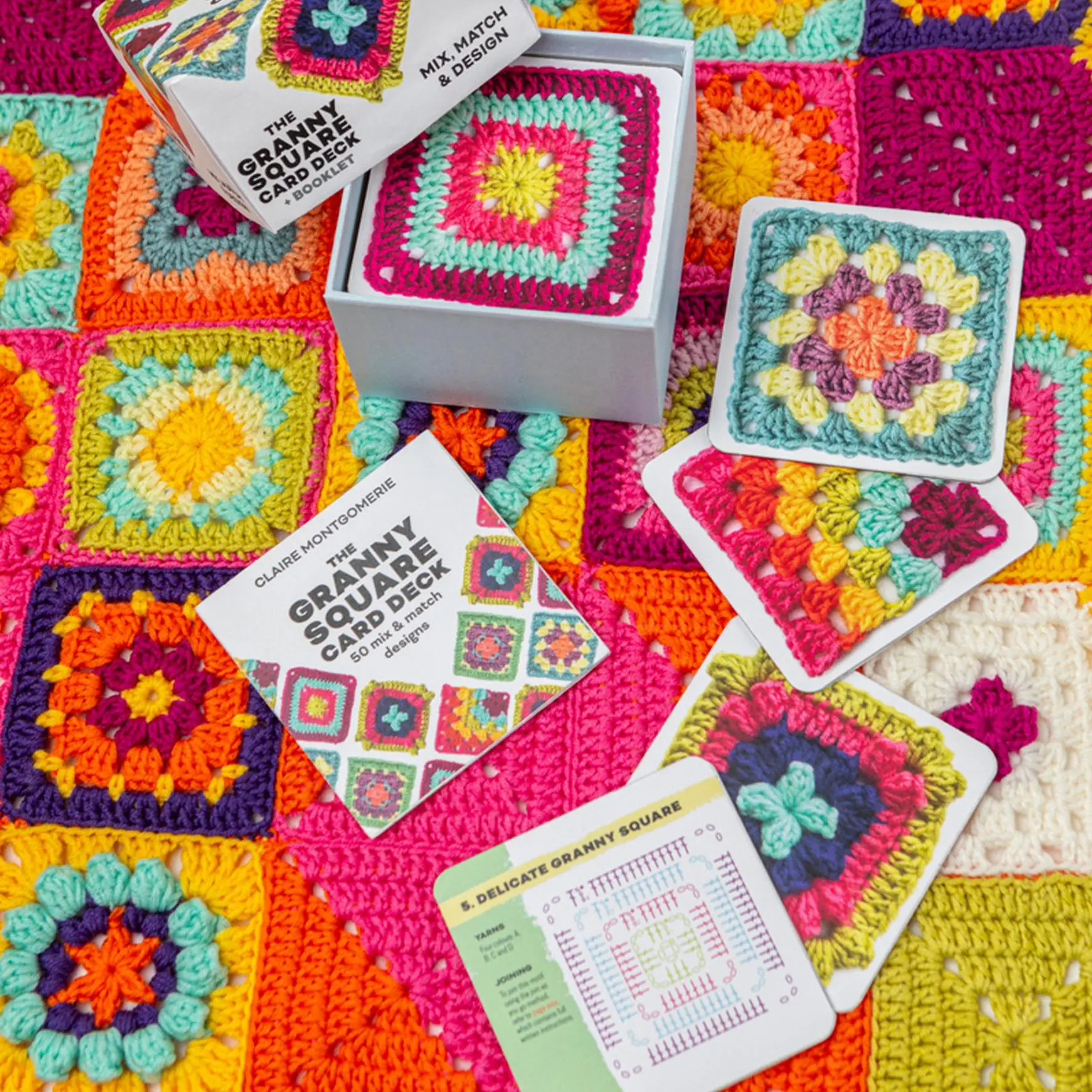 Bild: 4007742185732 | Granny Square Häkel-Karten (Deutsche Ausgabe) | Claire Montgomerie