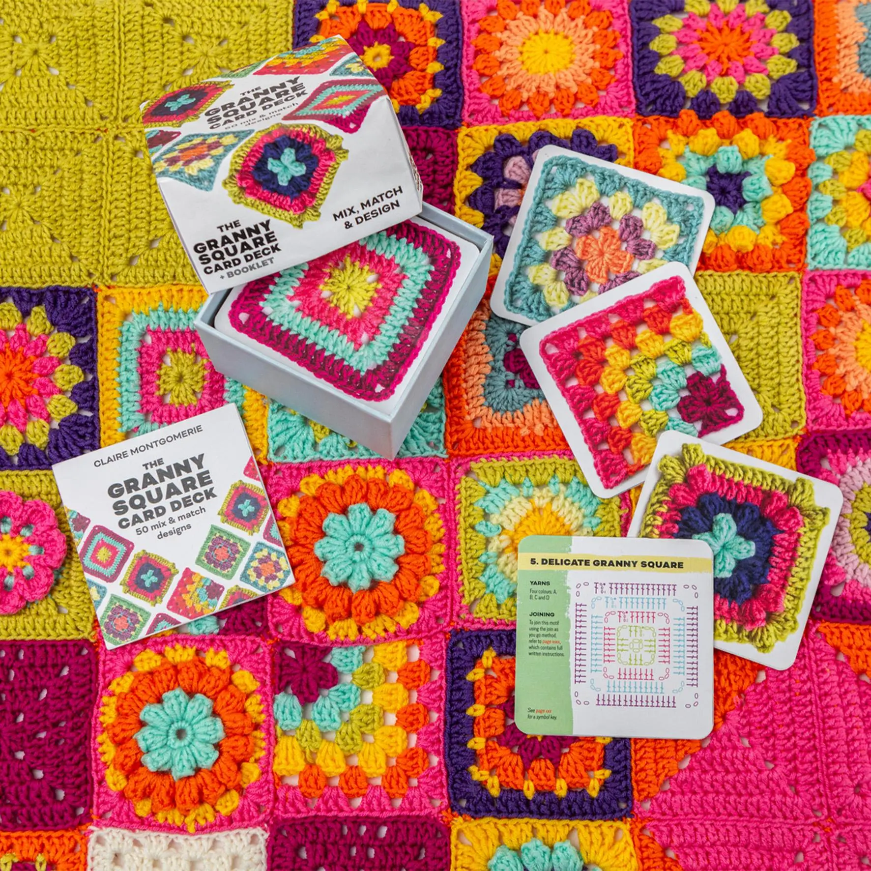 Bild: 4007742185732 | Granny Square Häkel-Karten (Deutsche Ausgabe) | Claire Montgomerie