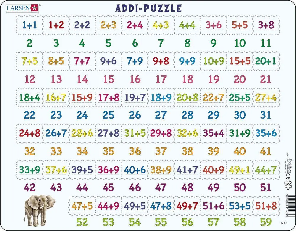 Cover: 7023852115732 | Addition (Kinderpuzzle) | Spiel | 2021 | Larsen | EAN 7023852115732
