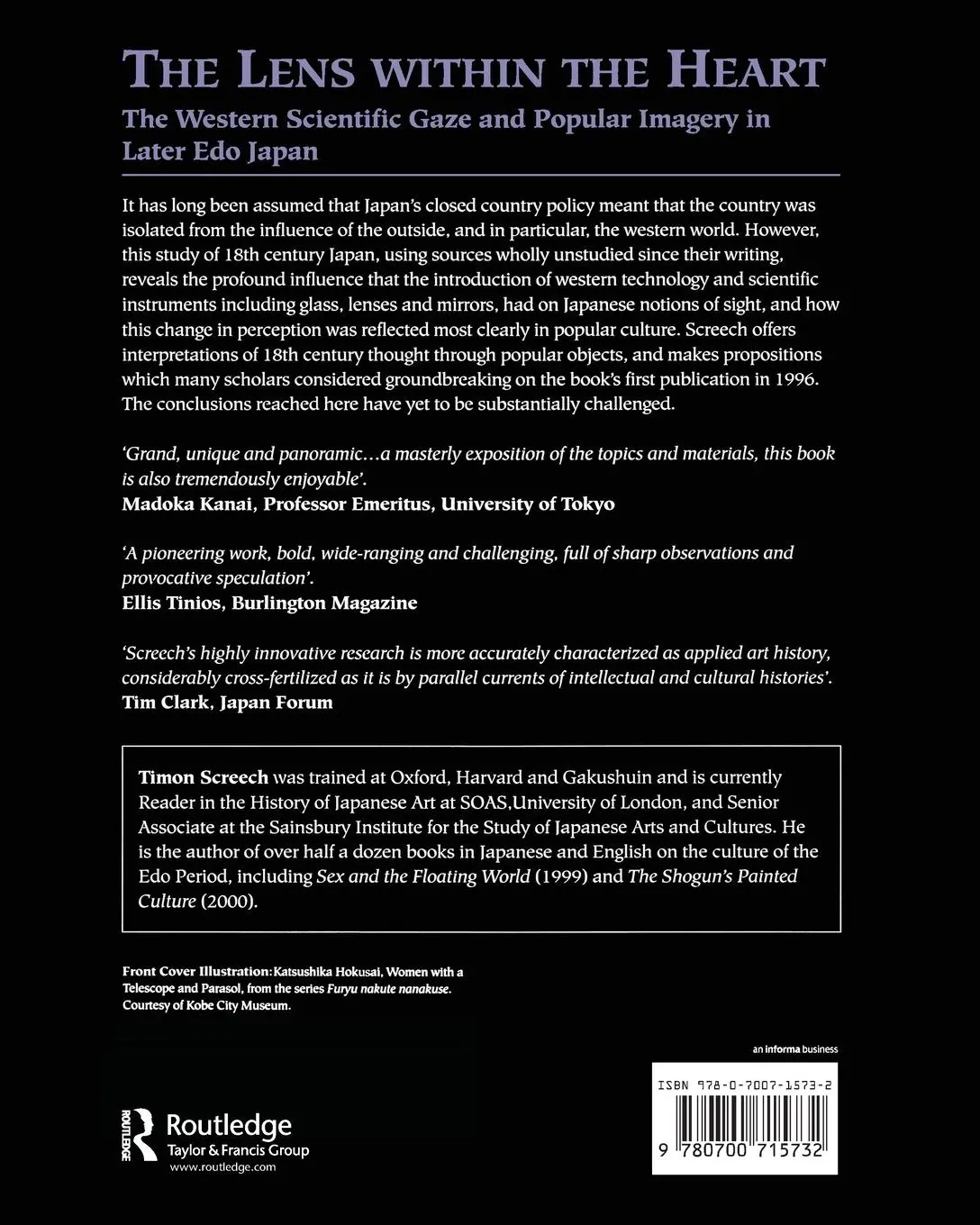 Rückseite: 9780700715732 | The Lens Within the Heart | Timon Screech | Taschenbuch | Englisch