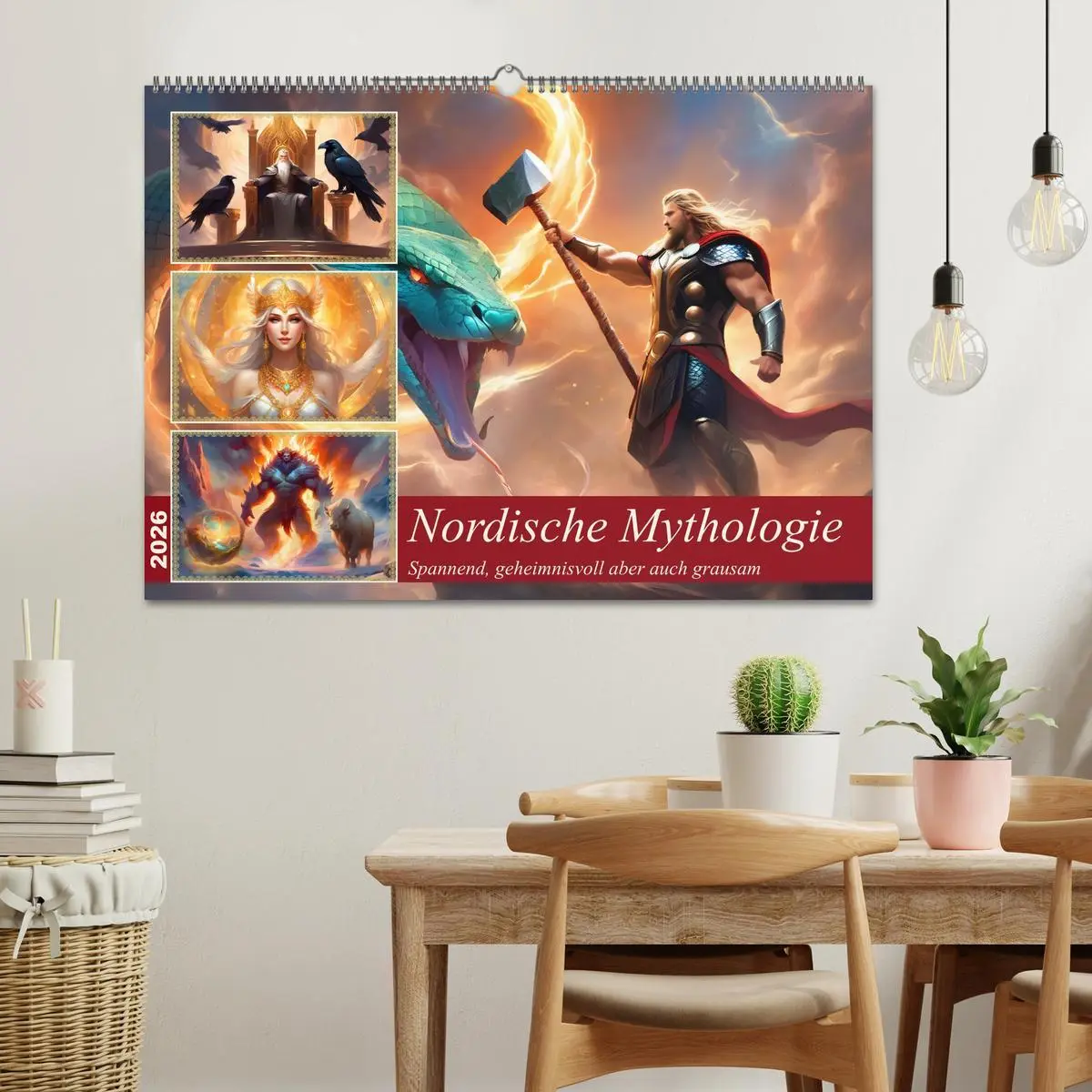 Bild: 9783457285732 | Nordische Mythen (Wandkalender 2026 DIN A2 quer), CALVENDO...