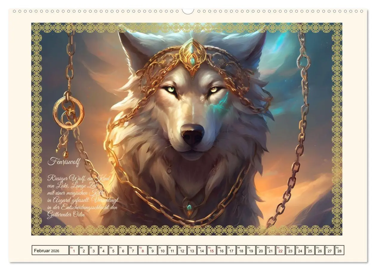 Bild: 9783457285732 | Nordische Mythen (Wandkalender 2026 DIN A2 quer), CALVENDO...