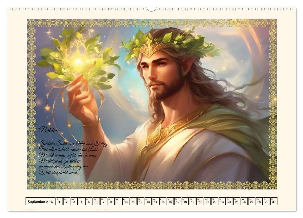 Bild: 9783457285732 | Nordische Mythen (Wandkalender 2026 DIN A2 quer), CALVENDO...