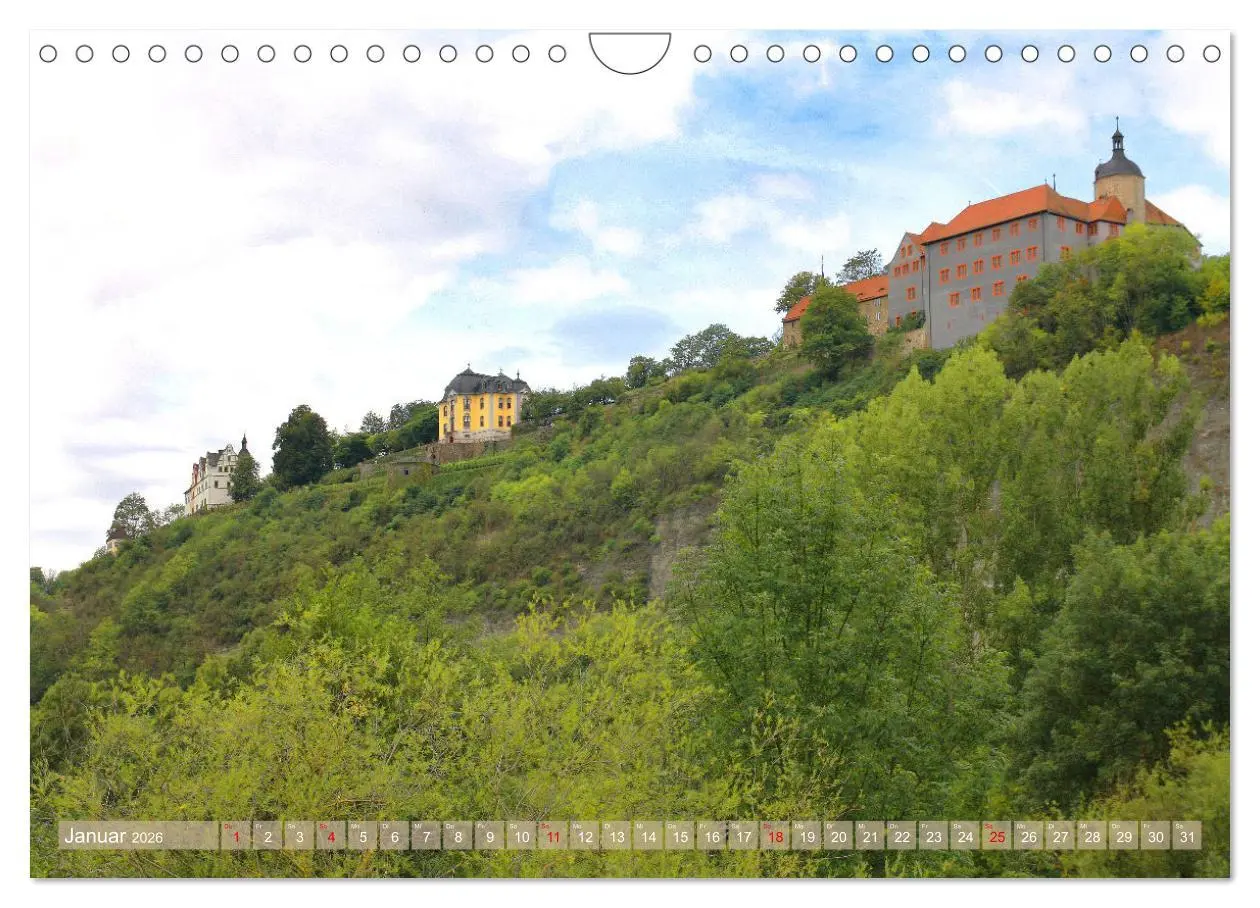 Bild: 9783457665732 | Schlösser und Gärten in Thüringen (Wandkalender 2026 DIN A4 quer),...