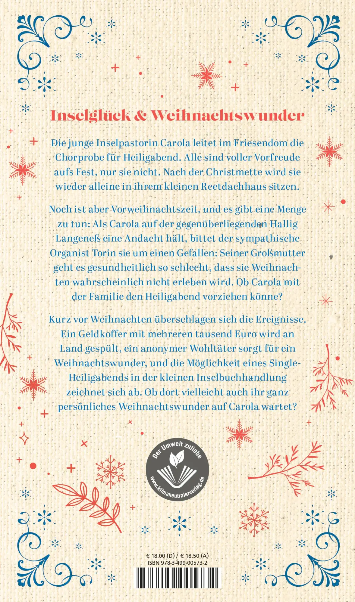 Rückseite: 9783499005732 | Das Inselweihnachtswunder | Janne Mommsen | Buch | 192 S. | Deutsch