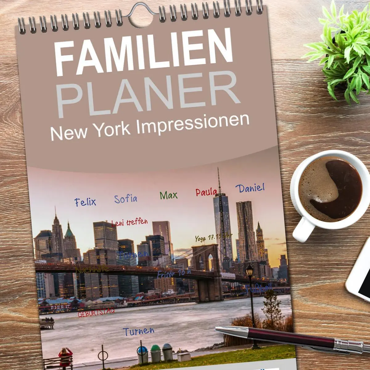 Bild: 9783516515732 | Familienplaner 2026 - New York Impressionen mit 5 Spalten...