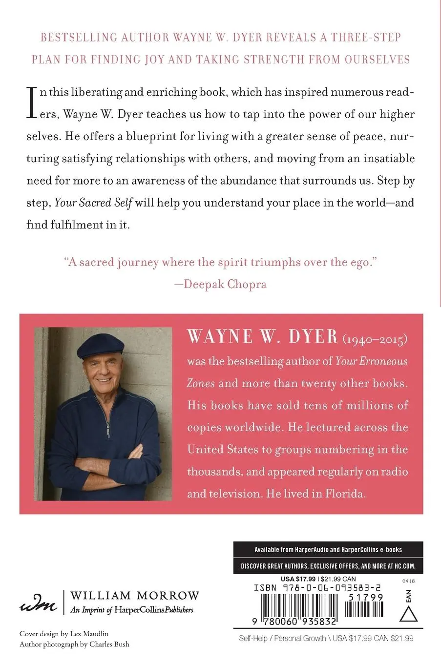 Rückseite: 9780060935832 | Your Sacred Self | Wayne W Dyer | Taschenbuch | Englisch | 2024