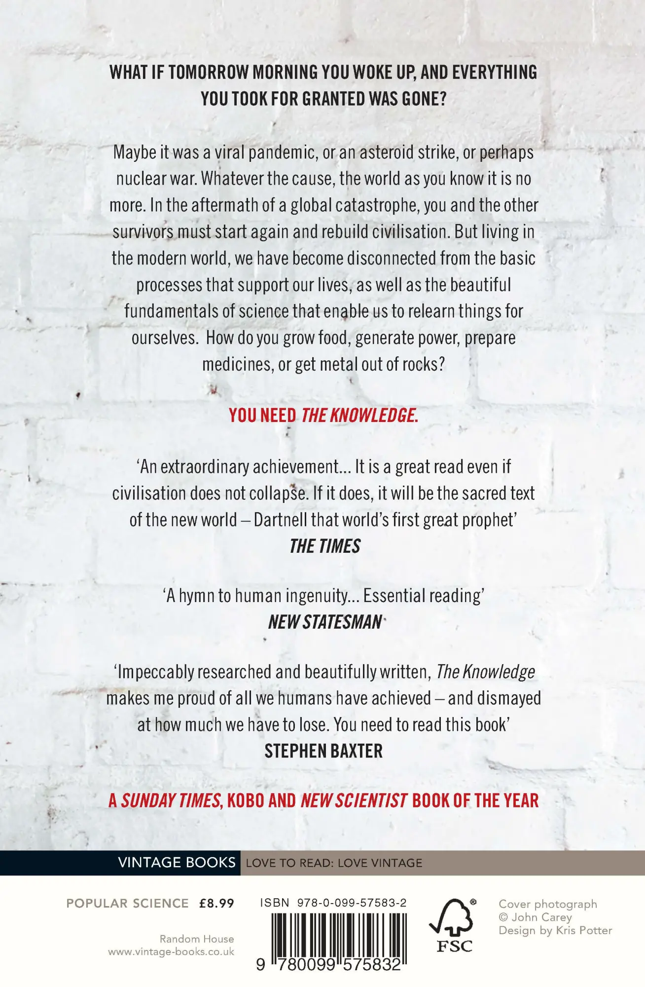 Rückseite: 9780099575832 | The Knowledge | How To Rebuild Our World After An Apocalypse | Buch