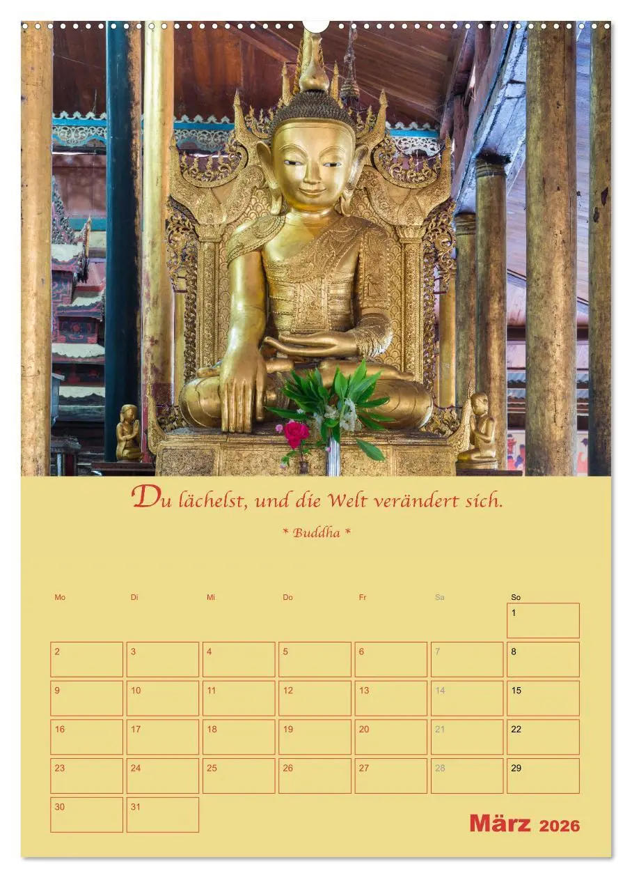 Bild: 9783516365832 | BUDDHA IN GOLD - Mit buddhistischen Sprüchen (hochwertiger Premium...