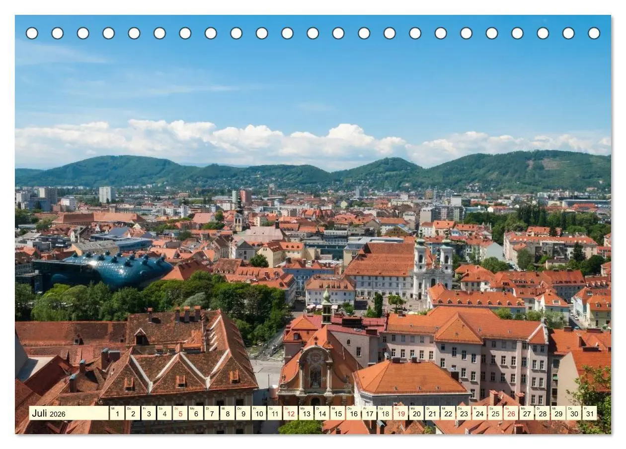 Bild: 9783457955932 | Mein Graz. Perle an der Mur (Tischkalender 2026 DIN A5 quer),...