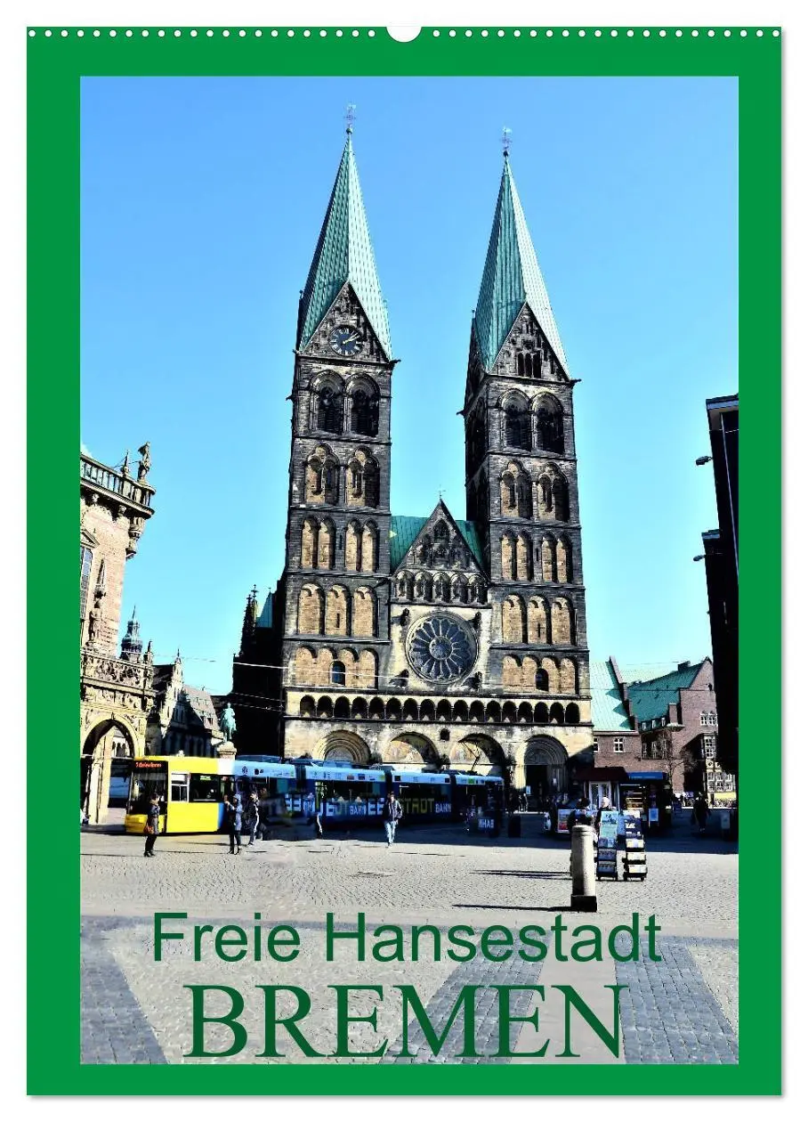 Cover: 9783516425932 | Freie Hansestadt BREMEN (Wandkalender 2026 DIN A2 hoch), CALVENDO...