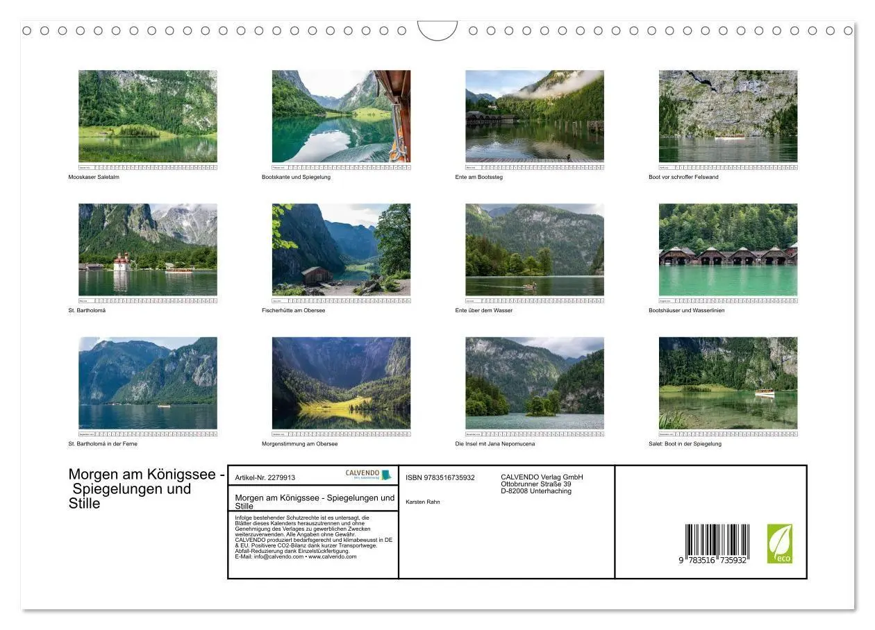 Bild: 9783516735932 | Morgen am Königssee - Spiegelungen und Stille (Wandkalender 2026...