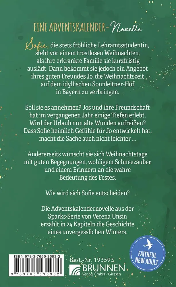 Rückseite: 9783765535932 | Sparks of Christmas | Verena Unsin | Taschenbuch | 288 S. | Deutsch